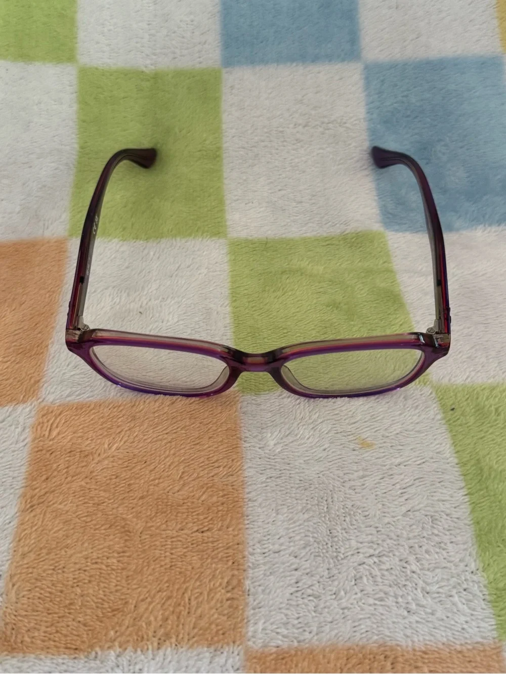Ray-Ban Kids Purple Transparent Frame Sunglasses